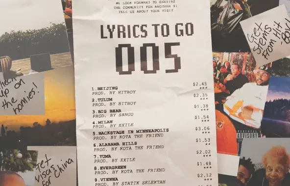 Lyrics to GO, Vol. 5 Kota the Friend Lyrics to GO, Vol. 5 Kota the Friend
