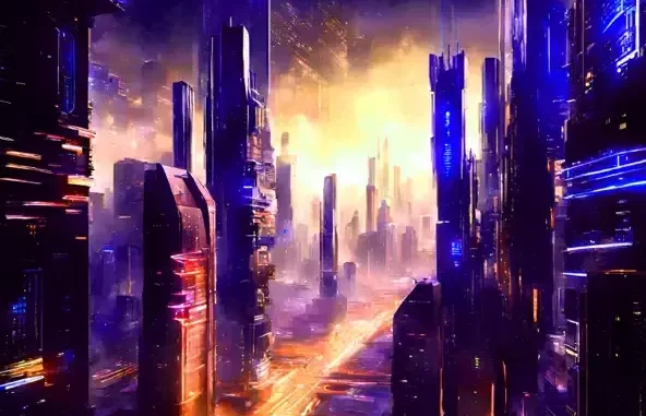 Cyber Cityscape Cyber Cityscape