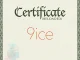 9ice – Certificate